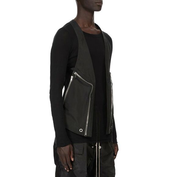 Rick Owens Men Bauhaus Temple Vest - Picture 3 of 4